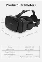 VR Brille Virtual Reality Headset Viar Geräte Helm 3D Linsen Smart Goggles Für Smartphones Telefon Mobile Gogle Spiel Zubehör