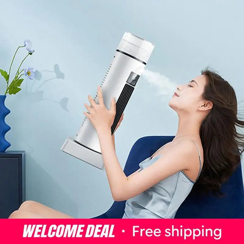 NEU Kaltluftventilator Kühlluftventilator Persona Klimaanlage Einstellbare Geschwindigkeiten Luftbefeuchter Coole Gadgets mit Timer & Fernbedienung Zweitbild