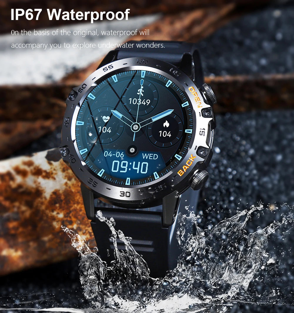 MEVADEN Steel 1,39 Zoll Herren Luxus-Smartwatch Bluetooth Anruf Sport-Fitness-Tracker Gesundheitsmonitor Smartwatch für Männer MD52