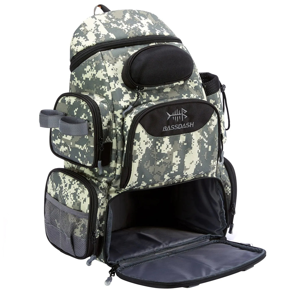 Bassdash Angeltasche Köderrucksack Leicht Taktisch Köderbox Multifunktional