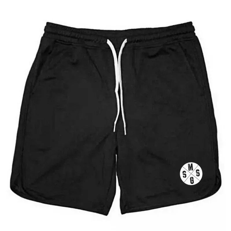 Sommer-Sport-Shorts, atmungsaktiv, Mesh, Herren, Kordelzug, elastische Hose, Lauftraining, Outdoor, Fitness, Jogging, gerade
