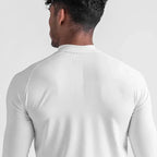 Einfarbige, eng anliegende, schweißabsorbierende, elastische Shirts Fitnessstudio Bodybuilding Fitness Rollkragen-T-Shirts Herren Langarm Schnelltrocknend Herbstkleidung
