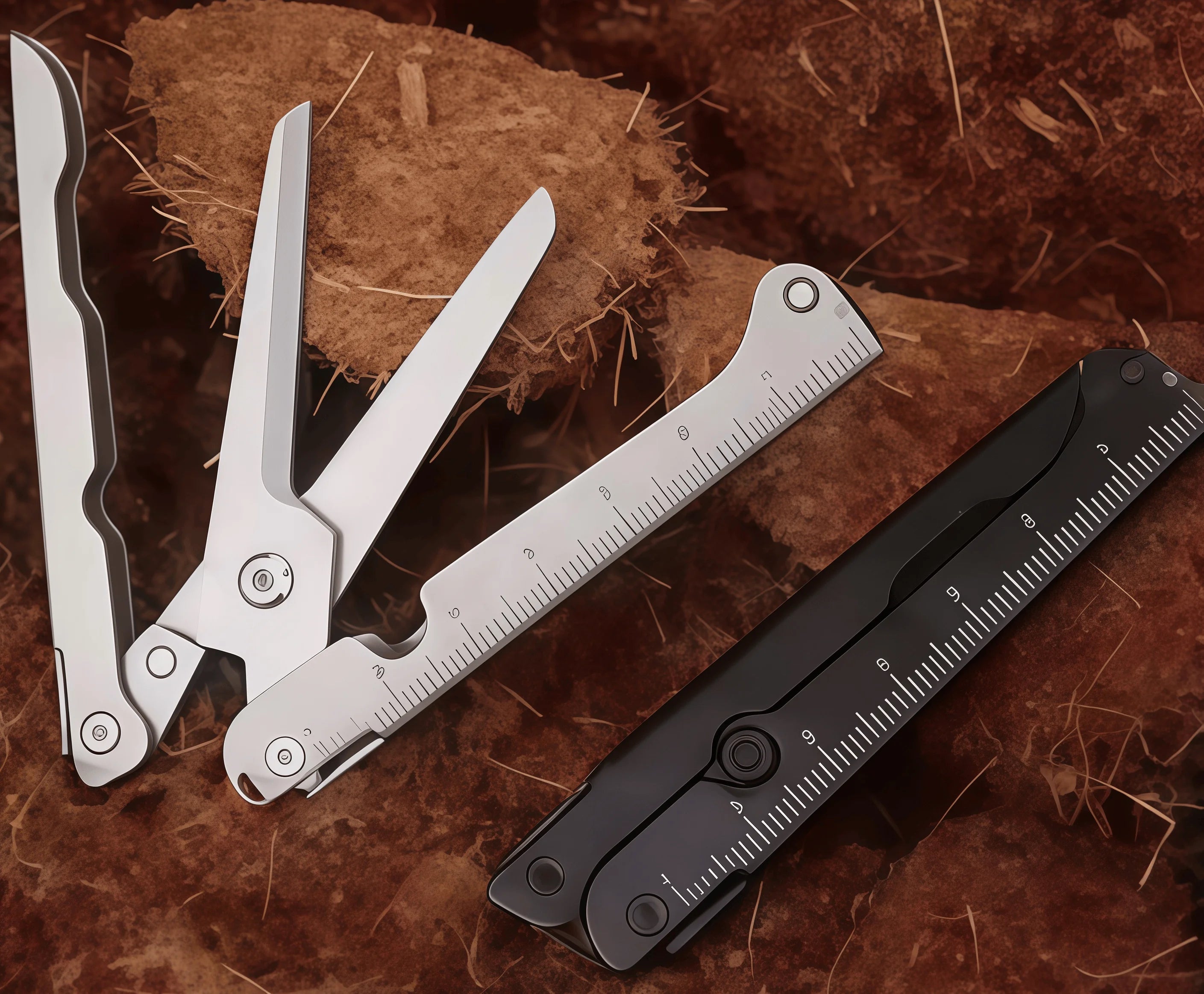 Tragbare faltbare Edelstahlschere, multifunktionales Outdoor-Werkzeug für Camping, Jagd und Angel-Survival-Ausrüstung