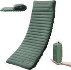 Extra dickes, 10 cm hohes Camping-Schlafpolster, selbstaufblasende Outdoor-Campingmatten, miteinander verbindbares Schlafpolster zum Wandern und Angeln