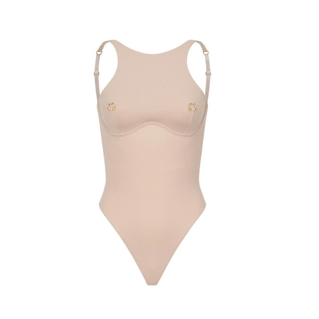 Push Up 2025 Sexy Damen Einteiler Badeanzug Weibliche Bademode Neckholder Biquini Gürtel Monokini Schwimmanzug Badeanzug Strandmode