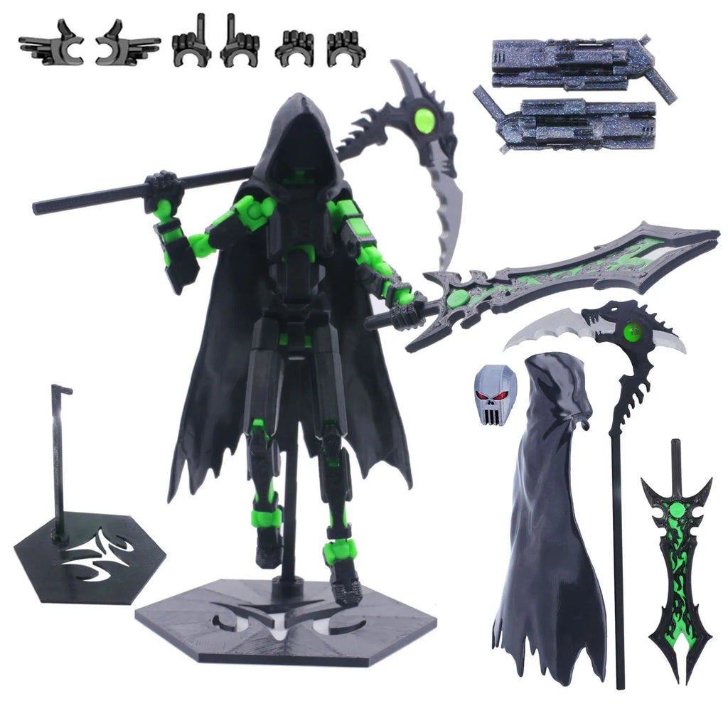 T13 Actionfigur, 3D-gedruckt, mehrgelenkig, beweglich, Titan 13 Lucky Dummy Nova Roboter-Actionfigur, Desktop-Montage, fertiges Geschenk