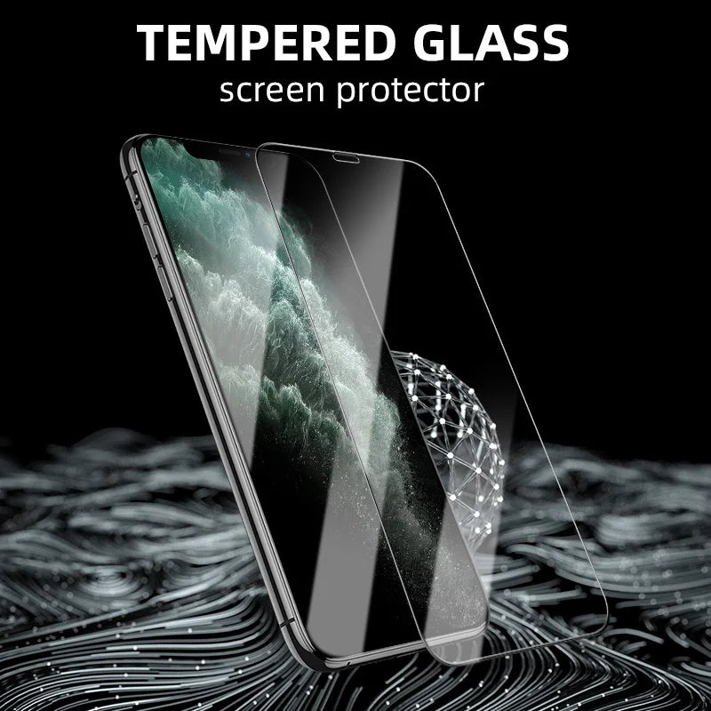 1-5 Stücke 9D Full Cover Panzerglas für iPhone 17 16 15 11 12 13 14 Pro Max 16E Displayschutzfolie für iPhone 13 Mini XR X XS Max