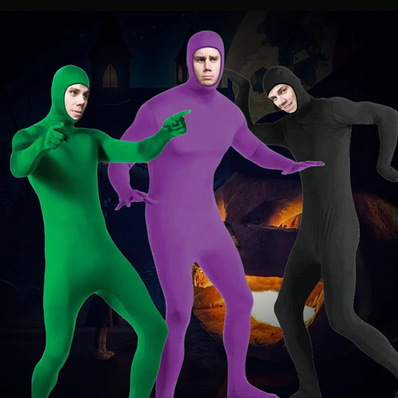 Neuer Kinder- und Erwachsenen-Zentai-Ganzkörperanzug, zweite Haut, eng anliegend, Spandex-Nylon-Bodysuit, Neuheit, Herren, Damen, Tanz-Jumpsuit, Cosplay-Kostüme