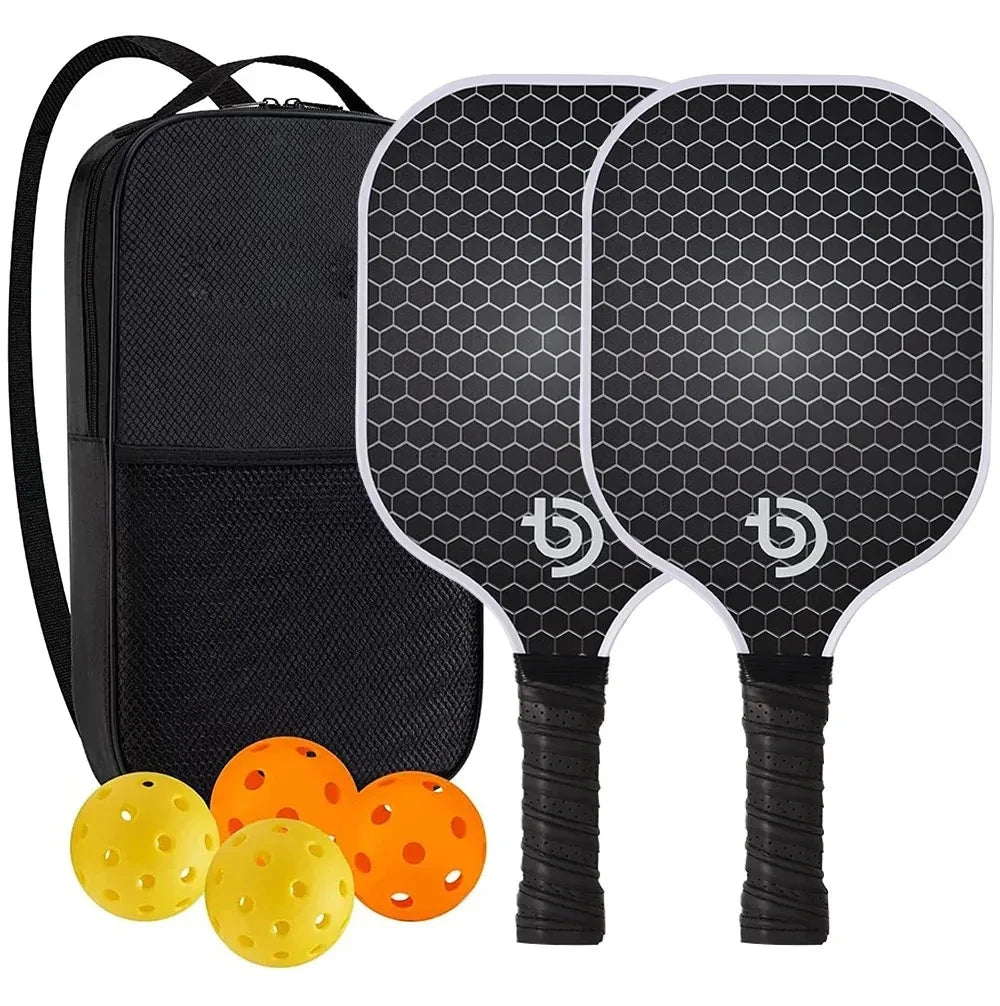 Pickleball-Schläger-Set – Graphit-Carbonfaser, USAPA-zugelassenes, leichtes Schläger-Set für Training im Innen- und Außenbereich für jedes Alter