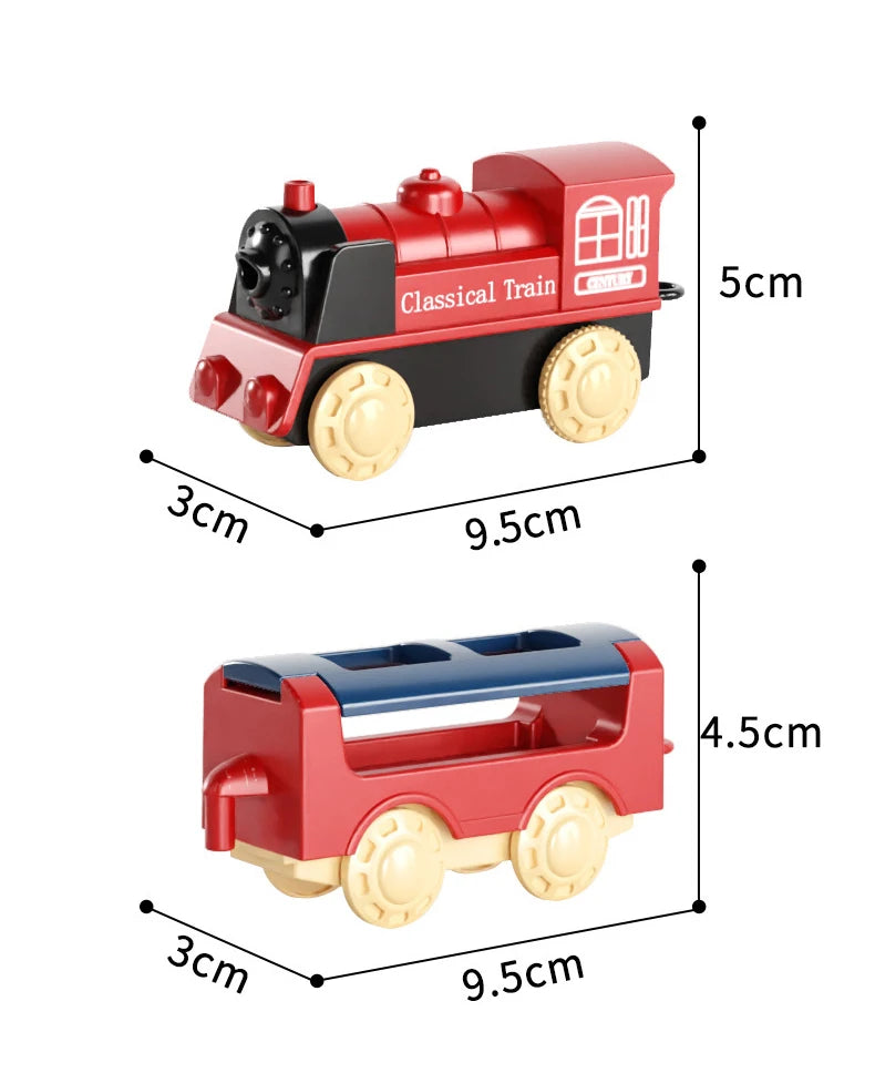 44 Teile/Set Elektrische Eisenbahn Schienensets Zusammenbau Schienenwagen Spielzeug Junge Pädagogisches Simulationsmodell Weihnachts-Geburtstagsgeschenk
