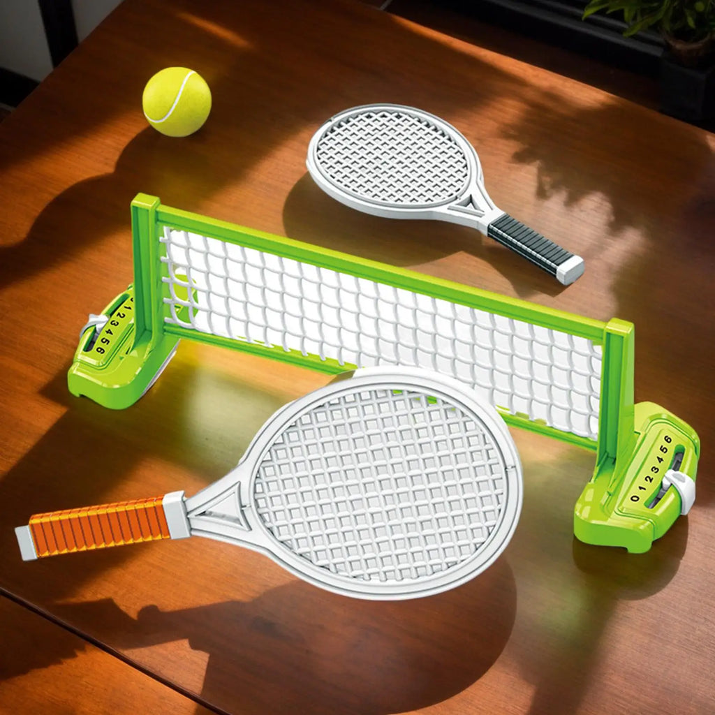 Mini-Tennis-Set Tennis-Spielset mit 2 Schlägern und 1 Ball Tragbares Freizeitsportgerät für drinnen und draußen