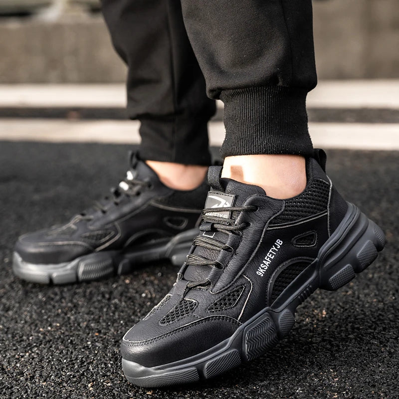 Neue Unisex Sicherheitsschuhe Herren Arbeits-Sneaker Unzerstörbare Sicherheitsstiefel Damen Schuhe Herren Stahlkappenschuhe Sportlicher Stil