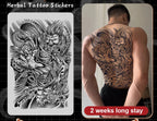 Magic Juice Tinte Wasserdichte Tattoo Aufkleber Große Größe Kräutersaft Temporäre Tattoos Männer Body Art Drache Tiger