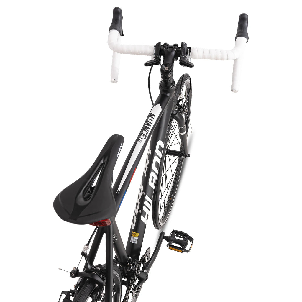 Hiland 700c Rennrad, 14 Gänge, leichter Aluminiumrahmen, Rennrad, City-Commuter-Rennrad für Damen und Herren