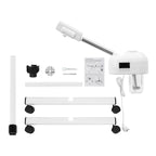 Professioneller Gesichtsbedampfer Nano-Ionen Ozon Heißdampf mit LCD-Bildschirm Höhenverstellbar für Salon Zuhause Spa Anti-Aging