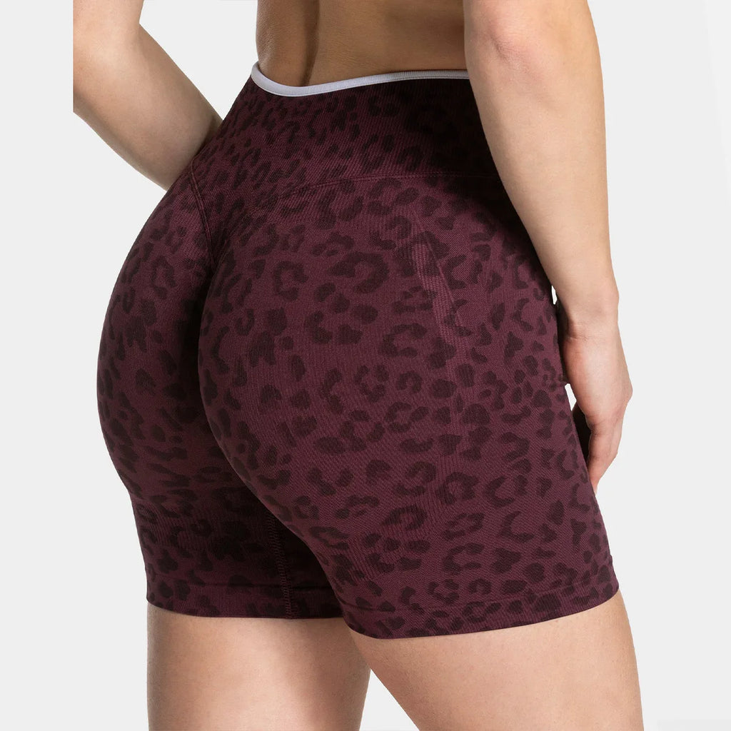 Schnelltrocknende, nahtlose Yoga-Shorts für Damen, hohe Taille, Po-liftend, Bauchkontrolle, Lauf- und Fitnesshose
