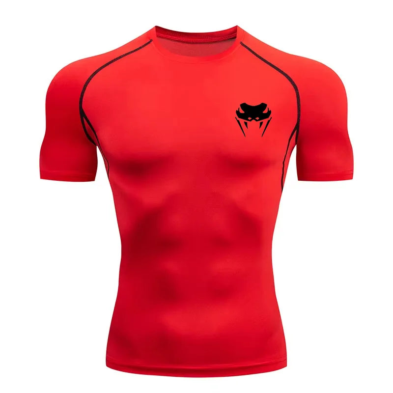 Herren Kompressionsshirt Kurzarm Langarm Schnelltrocknend | Allseason Workout Top für Fitnessstudio Laufen Fitness UV-Schutz