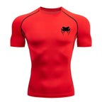 Herren Kompressionsshirt Kurzarm Langarm Schnelltrocknend | Allseason Workout Top für Fitnessstudio Laufen Fitness UV-Schutz