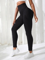 Damen Hosen Gym Yoga Nahtlos Sportkleidung Dehnbar Hohe Taille Athletik Training Fitness Leggings