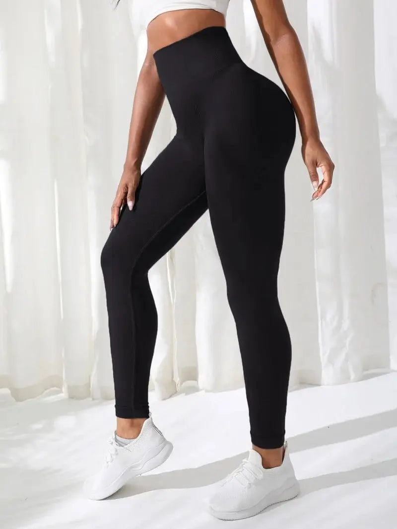 Damen Hosen Gym Yoga Nahtlos Sportkleidung Dehnbar Hohe Taille Athletik Training Fitness Leggings Hauptbild