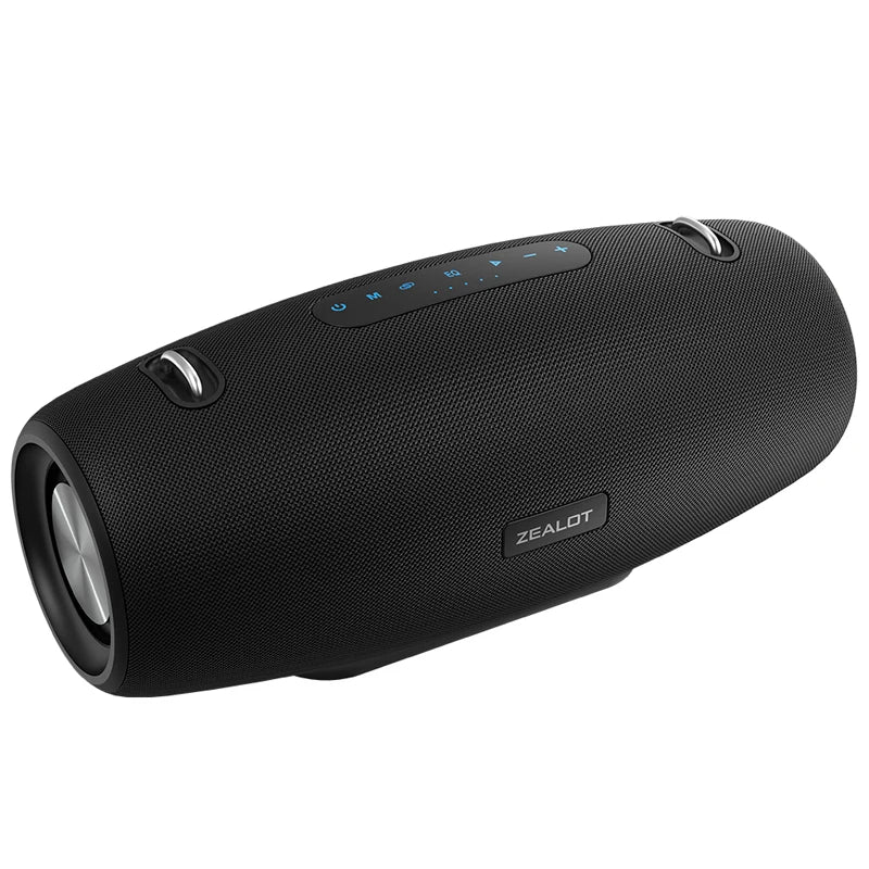 ZEALOT S67 Tragbarer Bluetooth-Lautsprecher mit Schultergurt, wasserdicht für den Außenbereich, Stereo-Klang, starker Bass, 40 Std. Wiedergabe