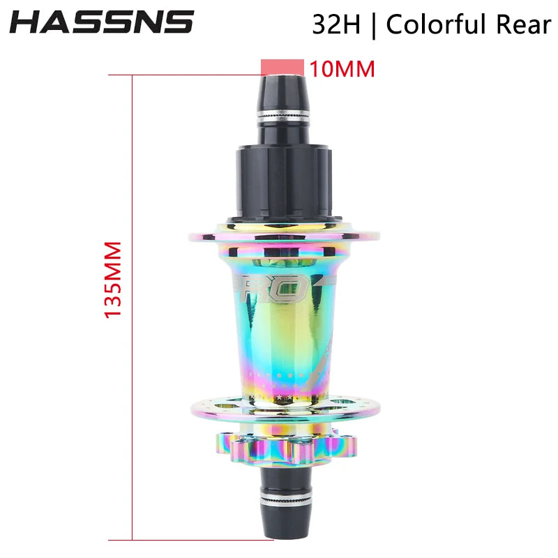 HASSNS Noisy Cube Pro 7 Freilauf MTB Hinterradnabe 32 Loch Dirt Jump Bike Nabe Wechsel Fahrrad Cube 15*100/10*135MM Fahrradbuchsen