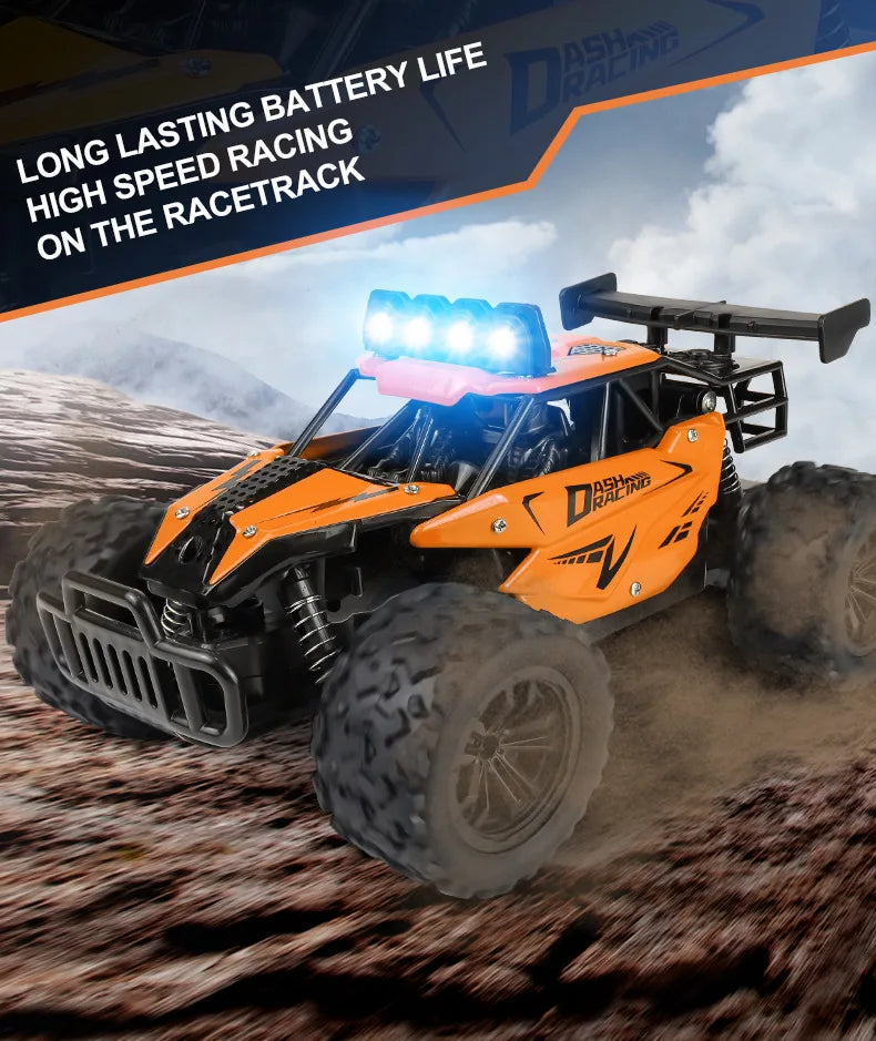 Oike RC-Car 1:16 Modell mit LED-Lichtern Funkferngesteuertes Offroad-Kletterfahrzeug Outdoor-Autos Drift-Rennspielzeug Jungen Geschenke