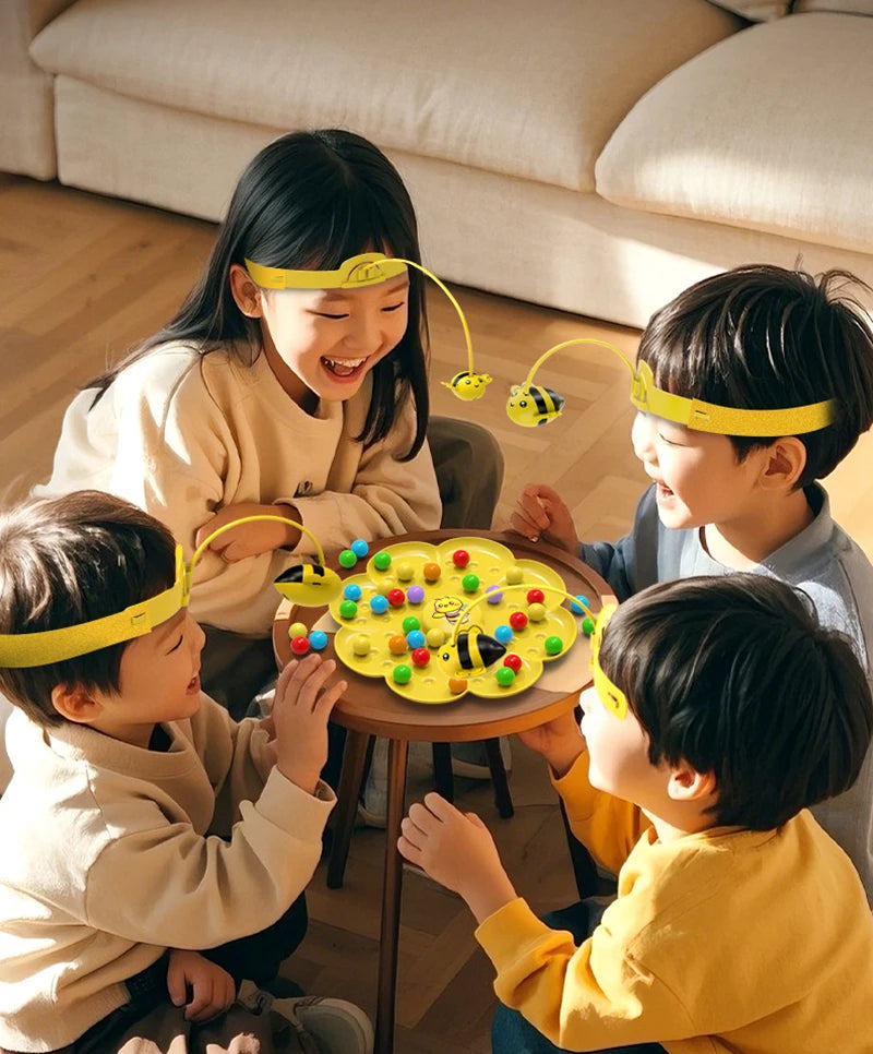 Bumble Bee Magnetspiel Lustige Familienbrettspiele Montessori Sortierpuzzle Angelspiel Interaktive Spiele für Kinder und Erwachsene