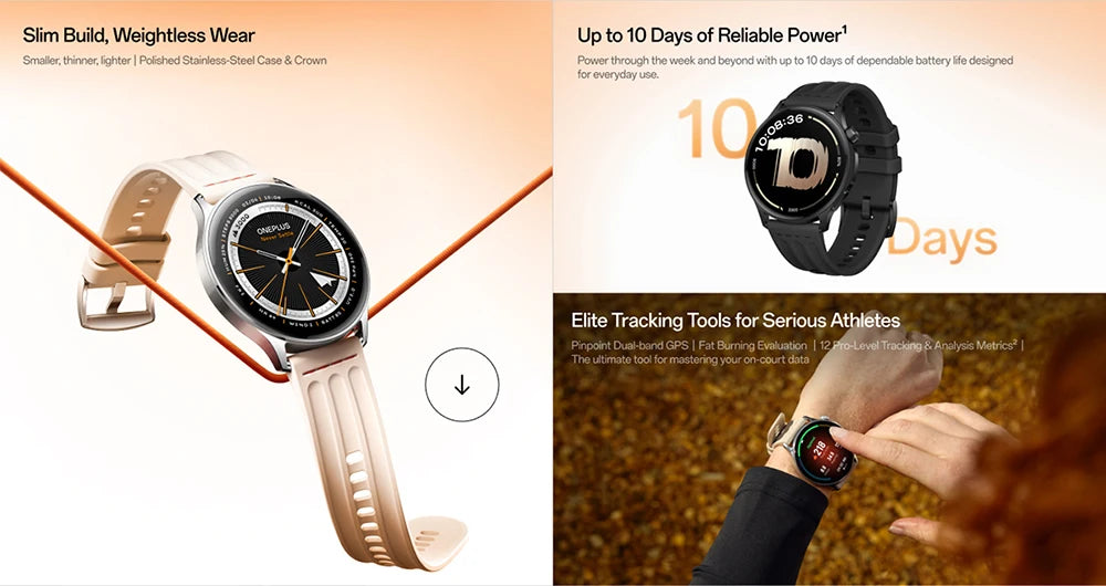 Globale Version OnePlus Watch Lite Smartwatch, 1,46 Zoll Display, 59g, 10 Tage zuverlässige Akkulaufzeit, Herzfrequenz, Blutsauerstoffüberwachung