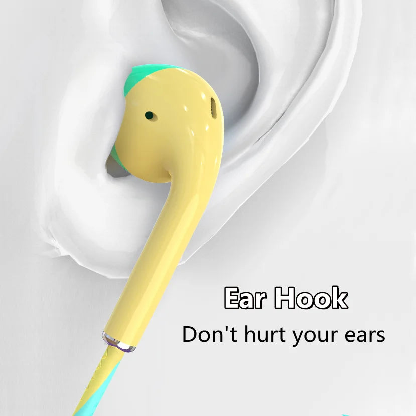 3.5mm Kabelgebundene Kopfhörer mit Bass In-Ear-Stereo-Kopfhörer Musik Sport Gaming Headset mit Mikrofon für Xiaomi IPhone Huawei Samsung