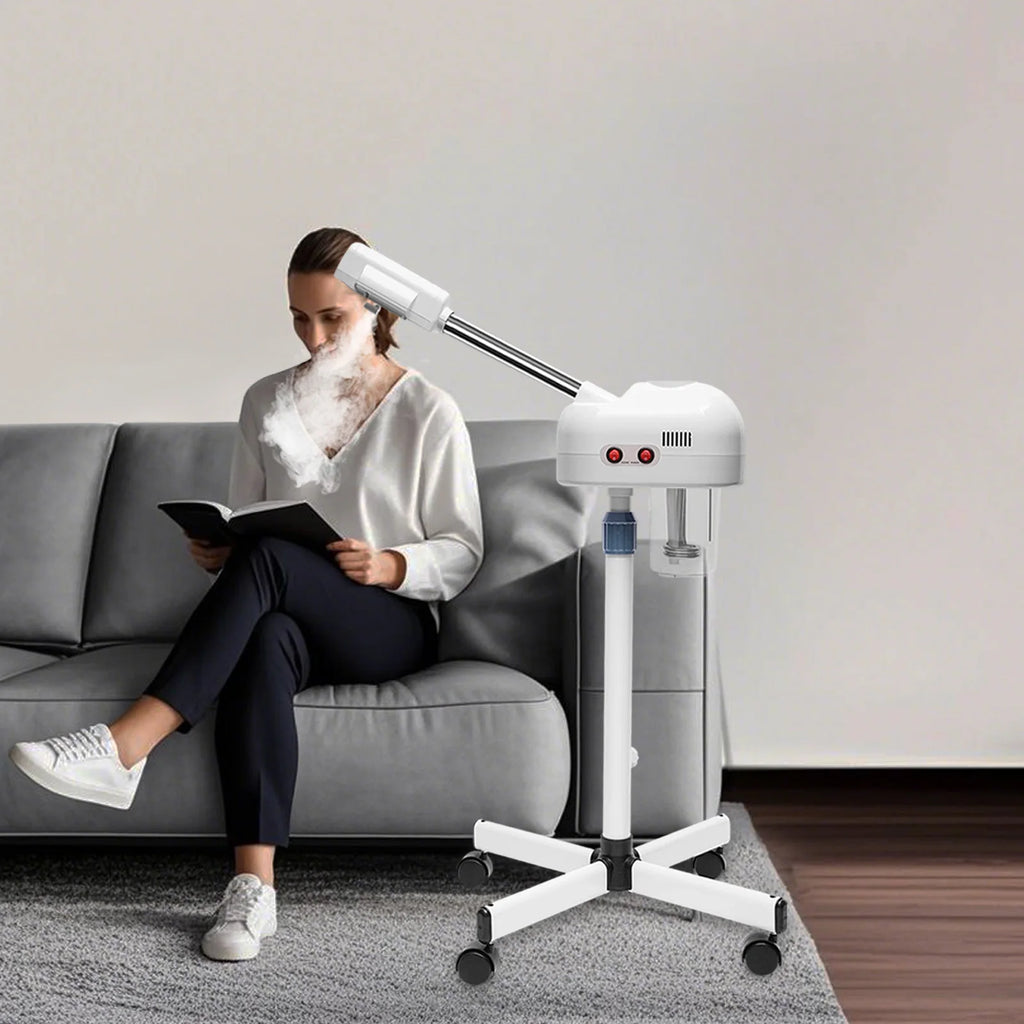 Professioneller 2-in-1-Ozon-Gesichtsdampfer mit automatischer Abschaltautomatik für Schönheitssalons, Spas und Hautpflege zu Hause