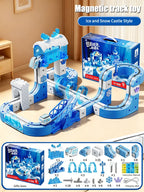Magnetischer Zug Spielzeug für Jungen Spur 1:64 Elektrische Schiene DIY Magische Fahrzeug Modell Spielzeug Bildung 3 Jahre Kinder Geschenke