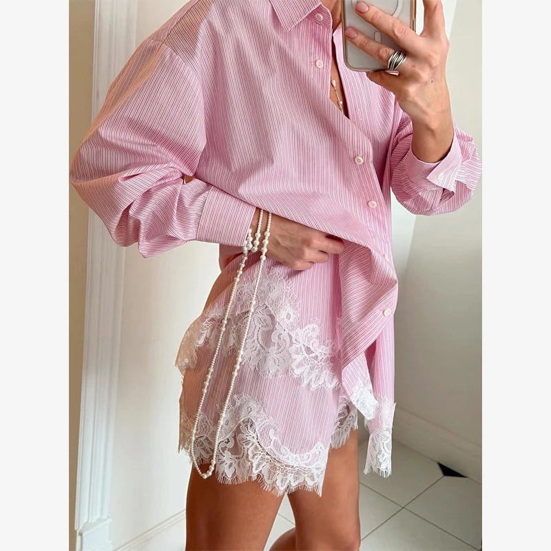 Damen Anzug mit Revers, langen Ärmeln, chic, einreihig, weites Bein, lange Hose, Sets 2026, lässiges, lockeres Outfit für den Alltag
