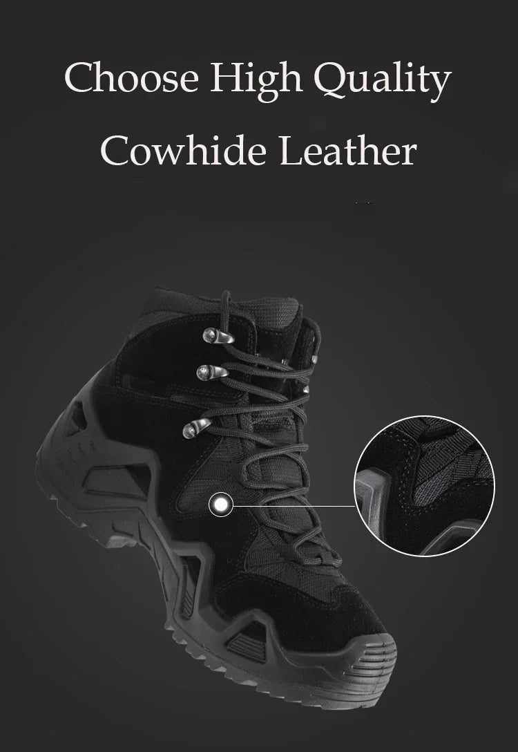 Herren Freizeit Jagd Stiefeletten Outdoor Taktische Wanderschuhe Herren Stiefel Jagd Arbeitsstiefel für Motorradschuhe Militärstiefel