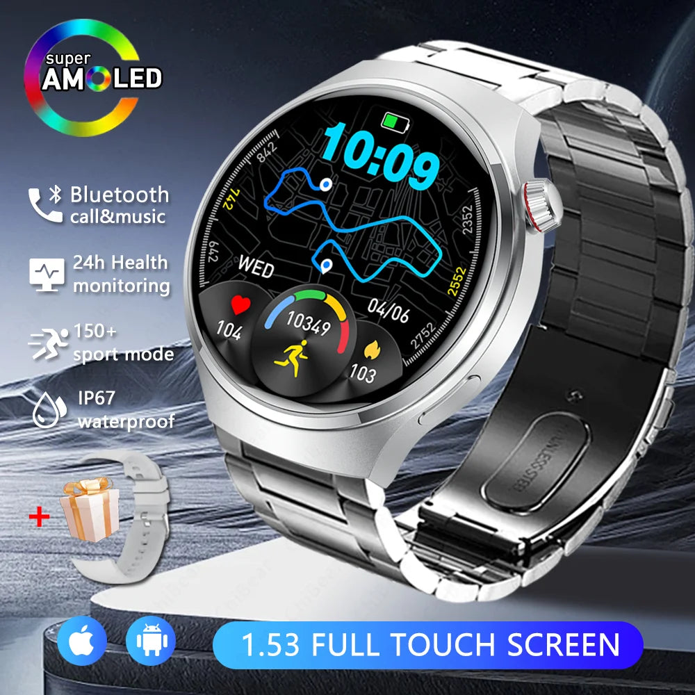 2026 Neue Watch 5 Pro Upgrade GPS NFC Herren Smartwatch 360*360 AMOLED HD Bluetooth Anruf Wasserdichte Smart Watch für Android iOS