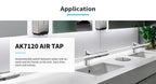 AIKE Airblade Wasserhahn Händetrockner Automatische Bad Händewasch- und Trockenmaschine Waschraum Armaturen Luft Wasserhahn Leistungsstarker Händetrockner