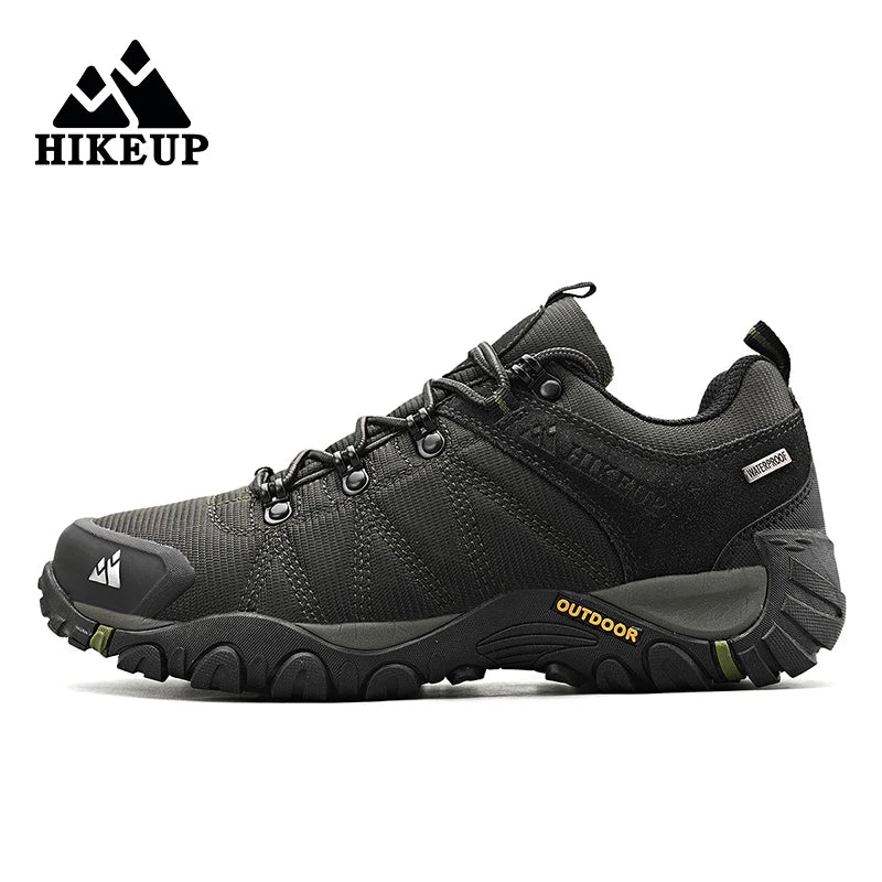 HIKEUP Rutschfeste Herren Wanderschuhe Atmungsaktive Outdoor Abriebfeste Spritzwassergeschützte Kletterschuhe Herren Sneaker Tourismus Bergschuhe