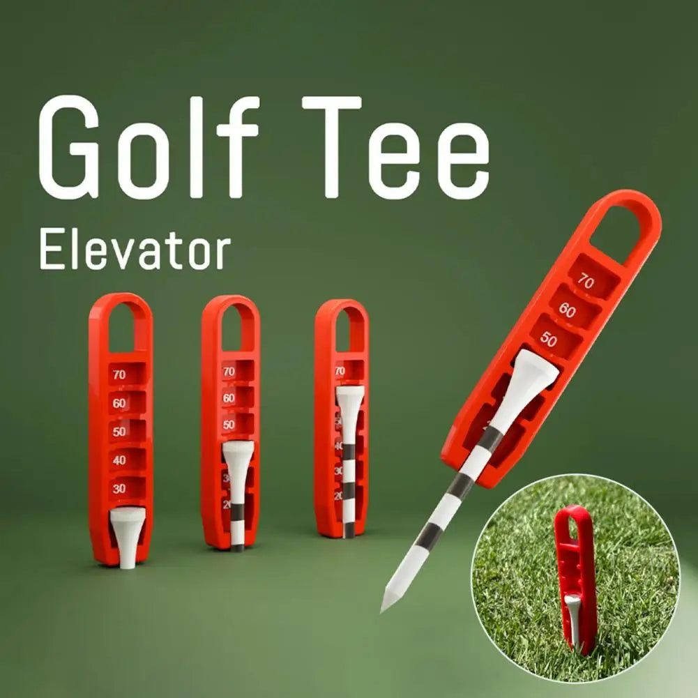Golf Tee Elevator 3D Gedruckter Golf Tee Höhenmesser Tragbarer Tee Höhenversteller Präzise Platzierung bei 20-70mm Geschenk für Golfer