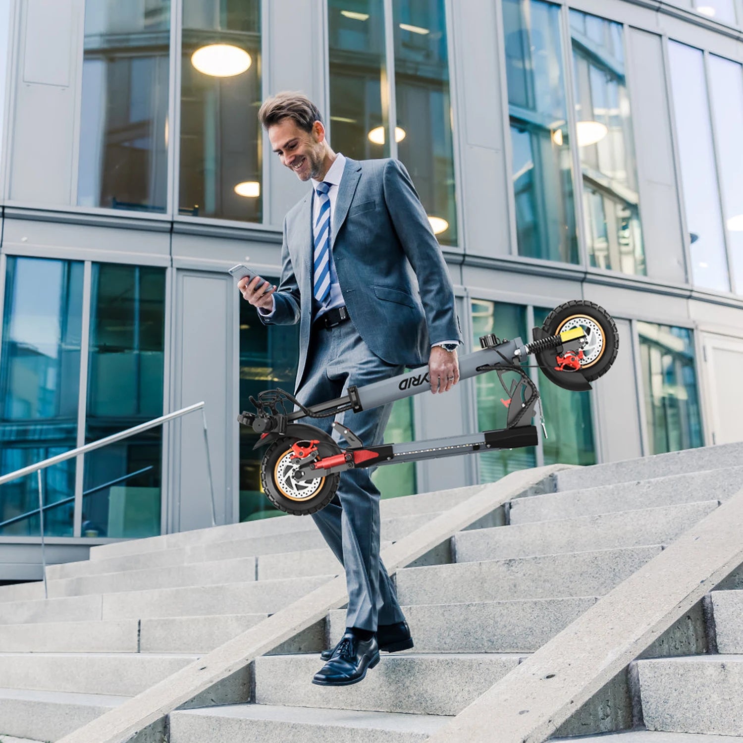 Polnisches Lager. Schnelle Lieferung E-Scooter iENYRID A1 Elektroroller für Erwachsene, leicht für tägliche Pendelfahrten, Dual Sho