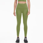 SOISOU Nylon Yogahosen Gym Leggings Damen Mädchen Fitness Weiche Strumpfhosen Hohe Taille Elastisch Atmungsaktiv Keine T-Linie Sporthosen