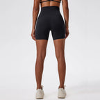 Hearuisavy Damen Yoga Shorts Sommer Soft Buttock Lift Gym Leggings High Waist Sport Shorts Damen Running Workout Shorts Female