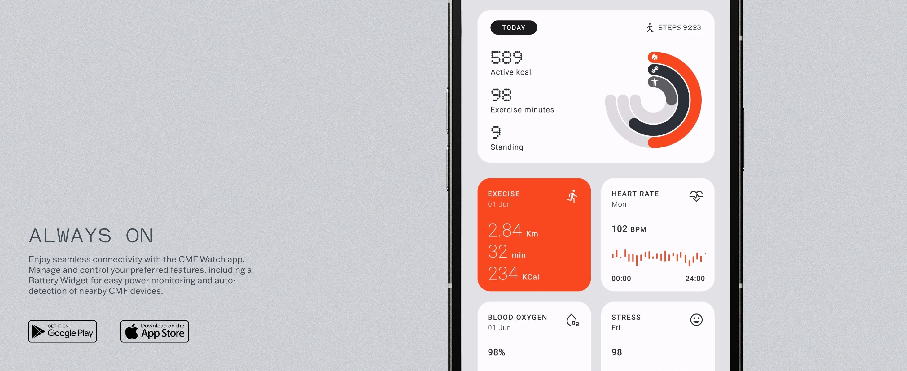 CMF by Nothing Watch Pro 2 1.32" AMOLED-Display Bluetooth-Anrufe mit KI-Rauschunterdrückung