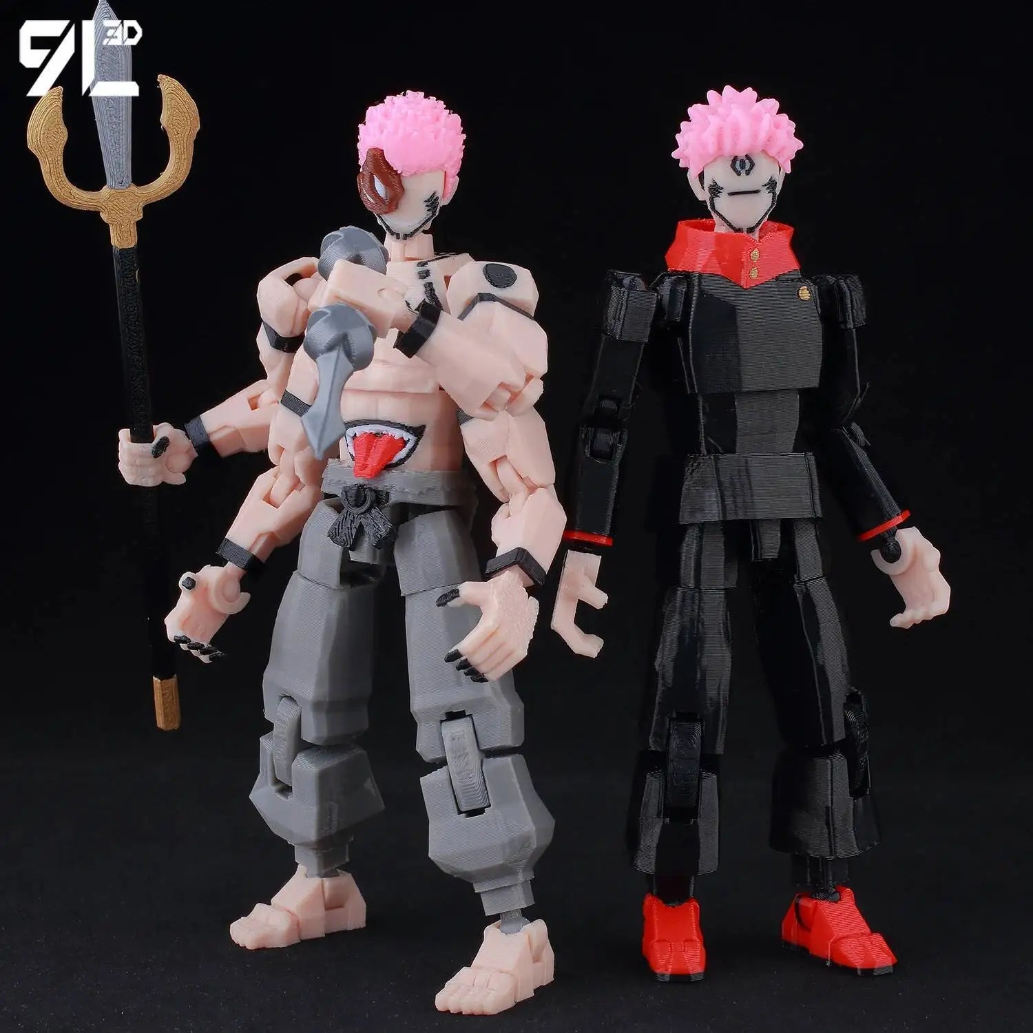 9L3D Lucky13 Gojo Sukuna Jujutsu Fushiguro Toji Gojo Satoru Actionfigur Dummy13 T13 Mehrgelenkige Sammlerstücke Titan13