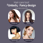 Cordless Hair Straightener Brush 3 Temperature Electric Negative Ions Ceramic Anti-Scald Heated Comb Hair Styling Tools