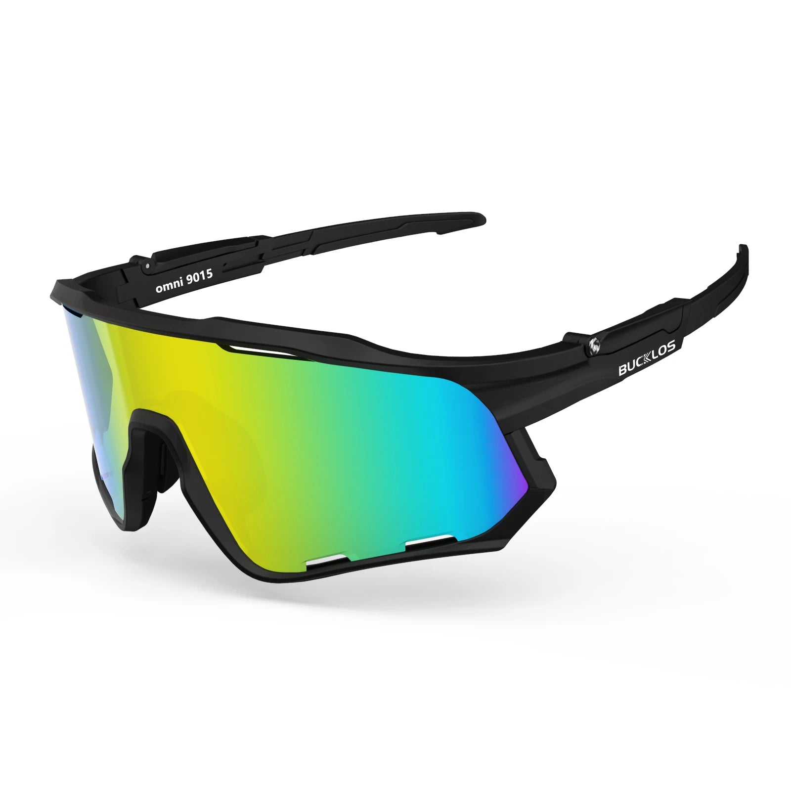 BUCKLOS Polarisierte Fahrradbrille UV400 Rennrad-Mountainbike-Brille TR-90 Rahmen Winddichte Outdoor-Sportbrille Fahrradteile