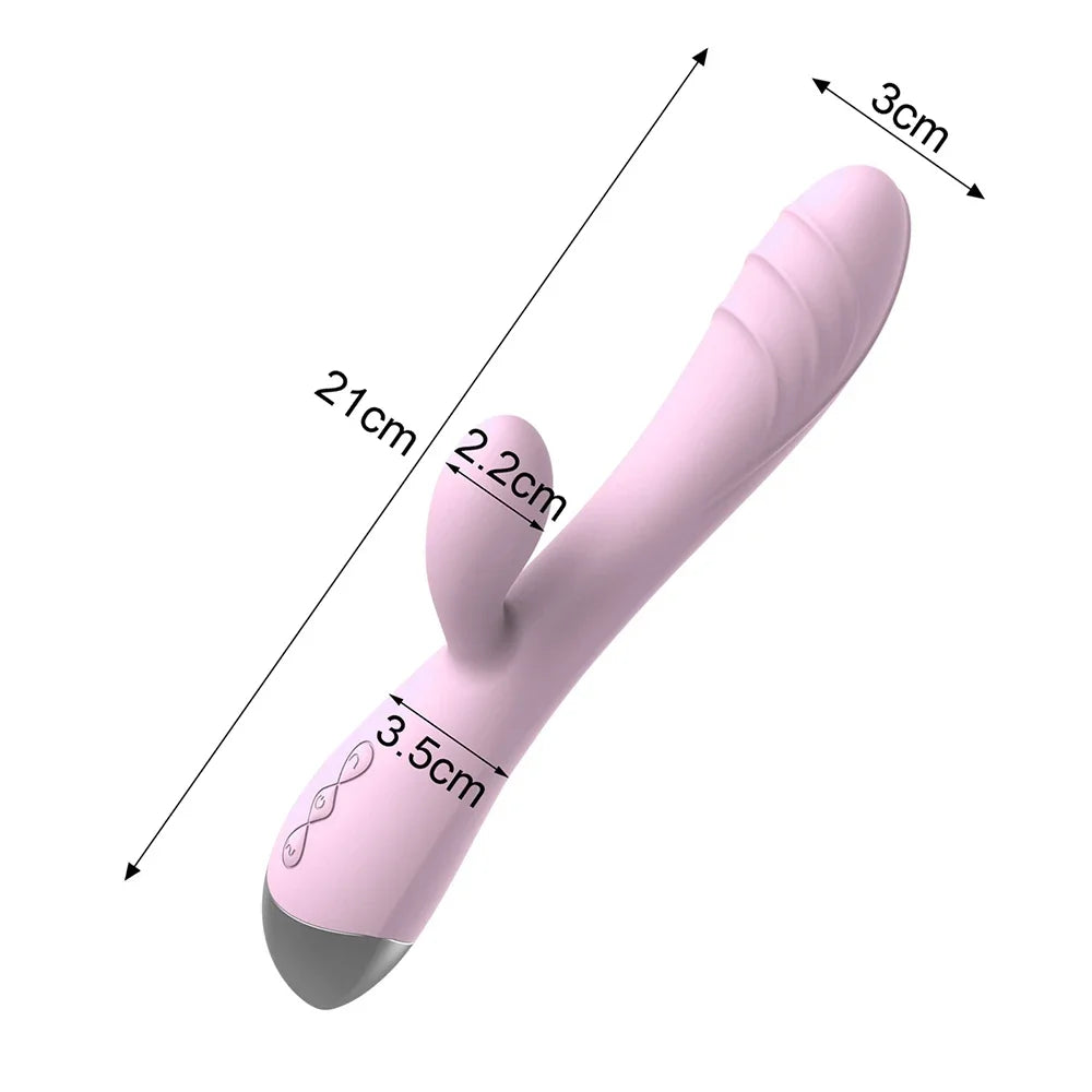 Dildo Vibrator für Frauen Leistungsstarker G-Punkt Klitorisstimulator Vagina Massagestab AV Zauberstab Weiblicher Masturbator Sexspielzeug für Erwachsene ab 18 Jahren