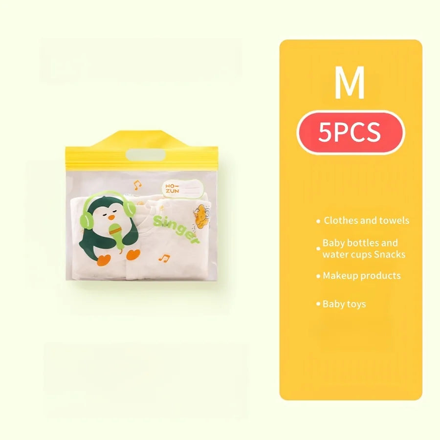 5er-Pack Mutterschaftstaschen in verschiedenen Größen, Aufbewahrungstasche für Mutter und Baby, Kleidung für Ausflüge, Windeln, Reiseverpackung, Reißverschlusstasche