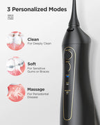 Fairywill Water Dental Flosser Zähne Tragbarer kabelloser USB Munddusche Reiniger IPX7 Wasserdichtes Elektrische Zahnbürsten Set Zuhause