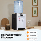 Elektrischer Tischwasserspender, Trinkbrunnen, Büro-Kühler für zu Hause, Heiß-/Kaltgetränkemaschine für 4,5-18,9L-Flaschen