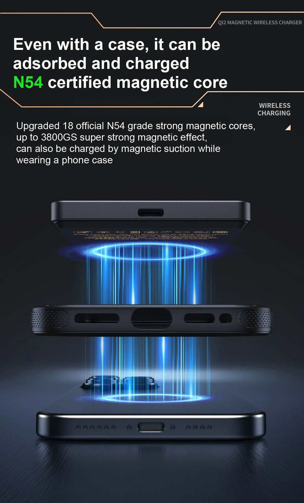 QI 2.1 Magnetische Powerbank Kabelloses Schnellladen Tragbarer externer Ersatzakku für iPhone 12-17 Pro Watch Airpods 5000/10000mAh